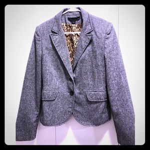 Express blazer with fun leopard lining